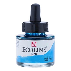 ACUARELA ECOLINE 30 ml AZUL CELESTE