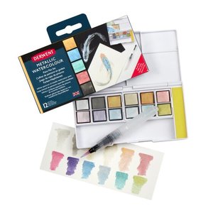 ACUARELAS DERWENT METALLIC C/12