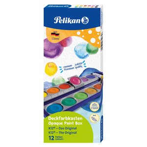 ACUARELAS PELIKAN 735 ESTUCHE 12+BLANCO