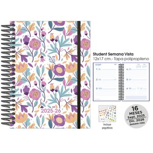 AG.SF. 16M STUDENT 120x170 S/V PURPLE FL