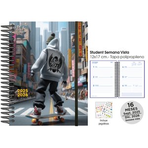 AG.SF. 16M STUDENT 120x170 S/V SKATEBOAR
