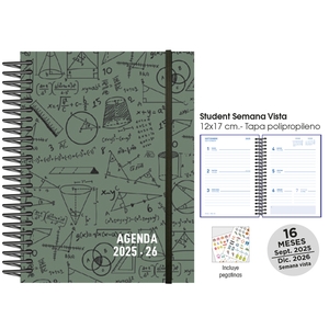 AG.SF.CAT. 16M STUDENT 120x170 S/V MATHS