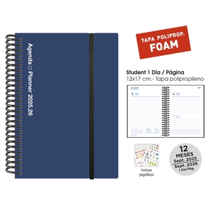 AG.ESC.SF.CAT. STUDENT 120x170 D/P AZUL