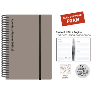 AG.ESC.SF.CAT. STUDENT 120x170 D/P GRIS