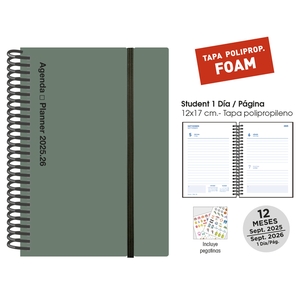 AG.ESC.SF.CAT. STUDENT 120x170 D/P VERDE