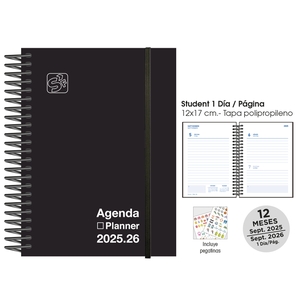 AG.ESC.SF.CAT. STUDENT 120x170 D/P NEGRO