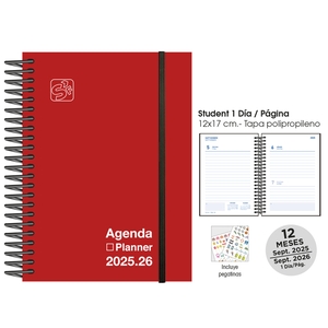 AG.ESC.SF.CAT. STUDENT 120x170 D/P ROJO