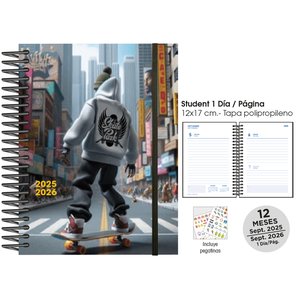 AG.ESC.SF. STUDENT 120x170 D/P SKATEBOAR