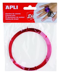 ALAMBRE APLI ø 1,5 mm. ROJO 5 METROS