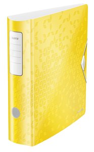 ARCHIVADOR LEITZ WOW A4 180º 80mm AMARIL
