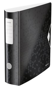 ARCHIVADOR LEITZ WOW A4 180º 80mm NEGRO