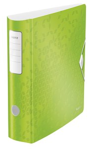 ARCHIVADOR LEITZ WOW A4 180º 80mm VERDE