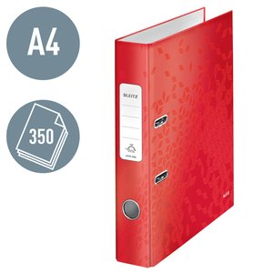ARCHIVADOR LEITZ WOW A4 180º 50mm ROJO