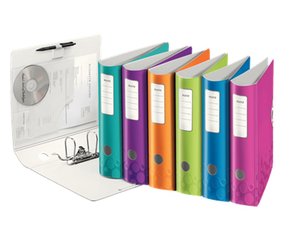 ARCHIVADOR LEITZ WOW A4 180º 75mm SURTID