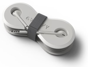 AURICULARES GROOVY BOTON MINI JACK BLANC