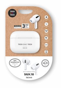AURICULARES TECHONE SIUX.10 BLUET. BLANC