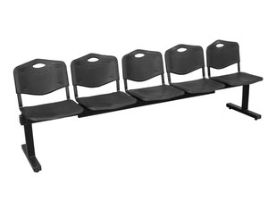 BANCADA PIQUERAS ALBATANA PVC NEGRO