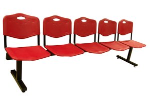 BANCADA PIQUERAS ALBATANA 5 PLZ.PVC ROJO