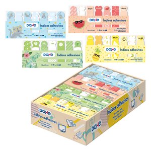BANDERITAS ADH. DOHE FORMAS EXP.36 SET