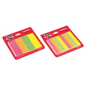 BANDERITAS ADHESIVAS FIXO 24x76 NEON B/4