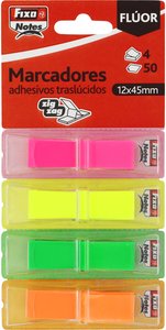 BANDERITAS ADHES. FIXO 12x45 FLUOR B/4