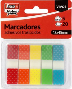 BANDERITAS ADHES. FIXO 12x45 VIVOS B/5