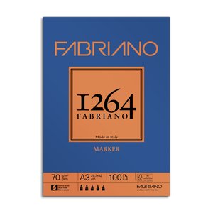 BLOC DIBUJO FABRIANO 1264 MARKER A3 70g