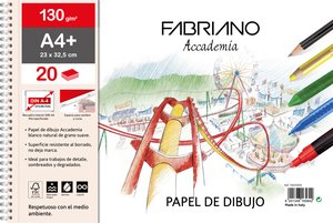 BLOC DIBUJO FABRIANO C/ESP. 2TAL A4+ 130