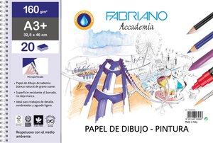 BLOC DIBUJO FABRIANO C/ESP. A3+ 160g