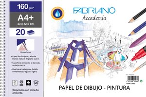 BLOC DIBUJO FABRIANO C/ESP. A4+ 160g