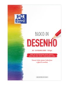 BLOC DIBUJO OXFORD ENC. A3 120g 24h