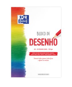 BLOC DIBUJO OXFORD ENC. A4 120g 24h