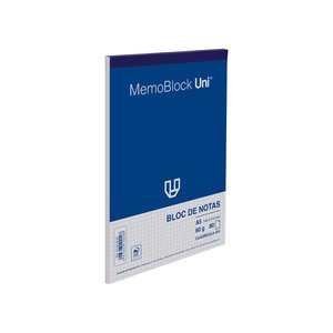 BLOC DE NOTAS UNI MEMOBLOC A5 80h CD.4