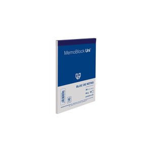 BLOC DE NOTAS UNI MEMOBLOC A6 80h LISO