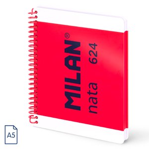 BLOC MILAN NATA 624 A5 80h HRZ. ROSA