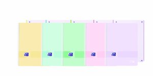 BLOC OXF. EU.BOOK 1 A4 80h CD.5 SURTIDO