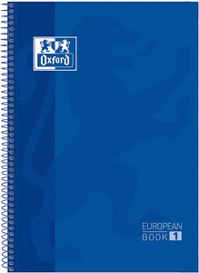 BLOC OXF. EU.BOOK 1 A4 80h HZ. AZUL OSC