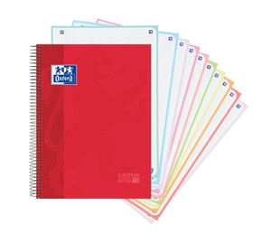BLOC OXF. EU.BOOK 10 A4 150h CD.5 ROJO