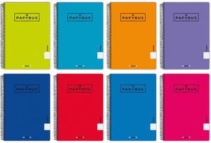 BLOC PAPYRUS PP Fº 80h CD.4 AZUL OSC P.5