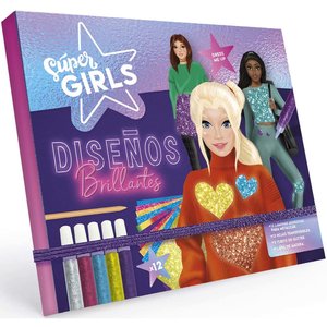 BLOC SUPER GIRLS DISEÑOS BRILLANTES