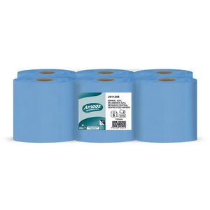 BOBINA DE PAPEL MECHA AMOOS 2 CAPAS 125M