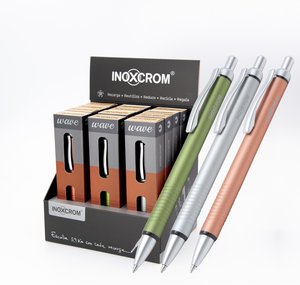 BOLIGRAFO INOXCROM WAVE EXP.12