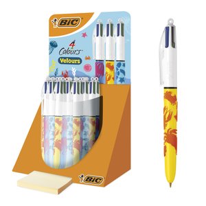 BOLIGRAFO 4 COL.BIC TERCIOPELO B/30