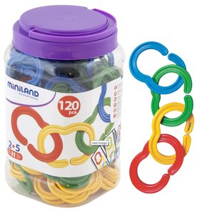 BOTE DE 120 CADENAS ENGARZABLES PLANAS
