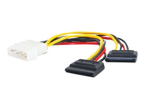 CABLE ALIMENTACION GEMBIRD 2x SATA 0,15M