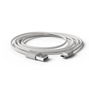 CABLE USB - MICRO BLANCO 1 m.
