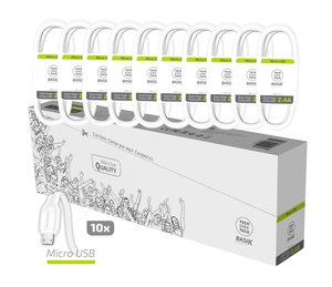 CABLE TECHONE USB-USB-MICRO 1 m. P/10