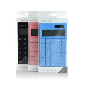CALCULADORA MESA OFF.BOX 12 DIG. NEGRO