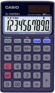 CALCULADORA BOLS.CASIO 10 DIG. SL-310TER