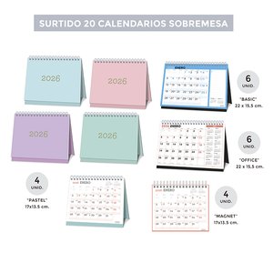 CAL.SENF. SOBR./MAGNET SURTIDO DE 20